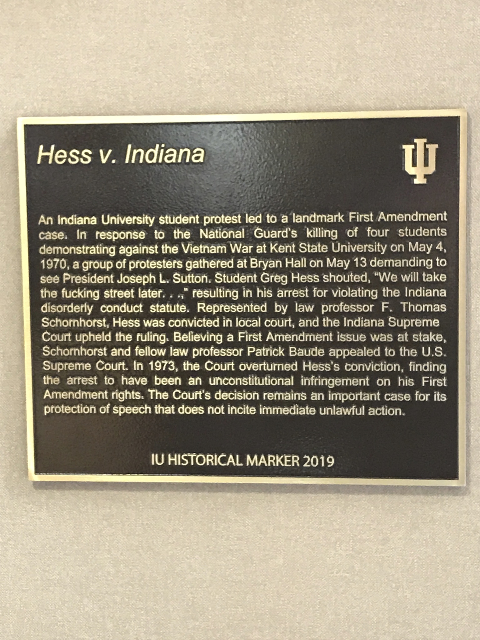 Hess v. Indiana